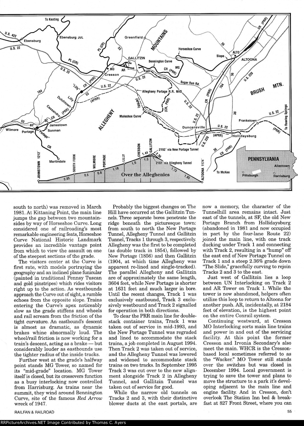 "Conrail At The Heart Of The Pennsy," Page 55, 1996